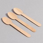 Ложки деревянные, 14 см, 12 шт - Фото 2