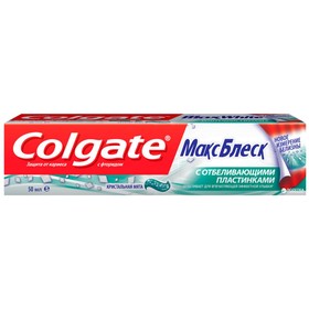Паста зубная Colgate «Макс Блеск», с отбеливающими пластинками, 50 мл