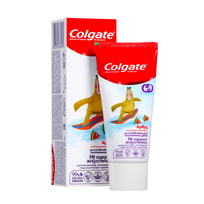 Паста зубная детская Colgate 6-9 лет, со вкусом арбуза, 60 мл - Фото 1
