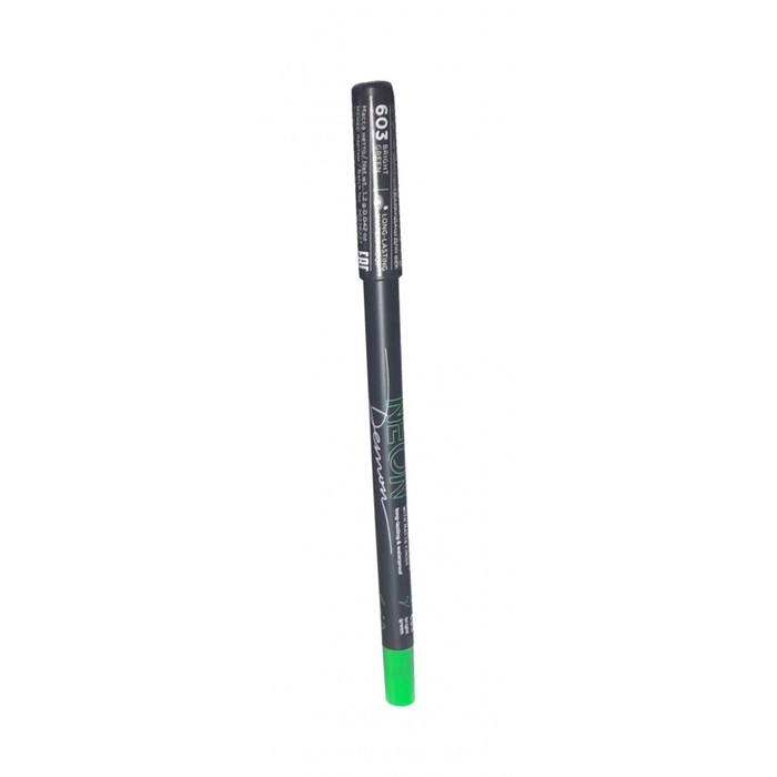 Карандаш для глаз Parisa, неоновый, с матовым покрытием, NP-603 bright green - Фото 1