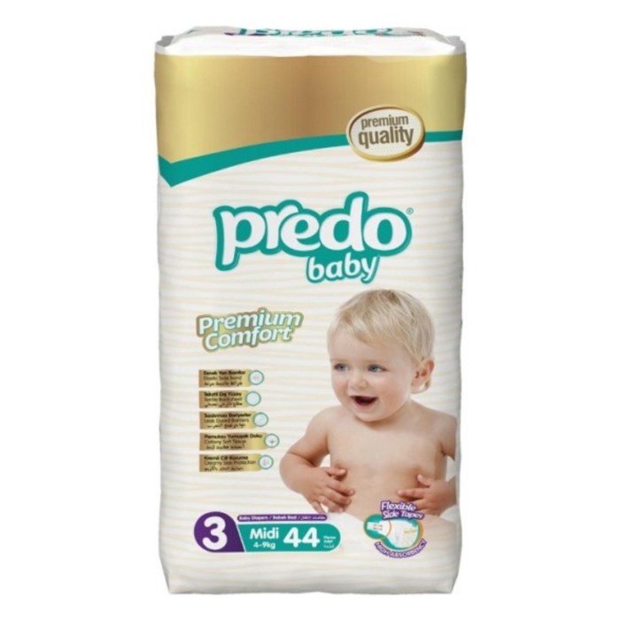 Подгузники Predo Baby Premium Comfort, размер 3, 4-9 кг, 44 шт - Фото 1