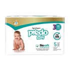 Подгузники Predo Baby Biosoft Hypoallergenic Midi Size, размер 3, 4-9 кг, 5 шт - фото 301547844