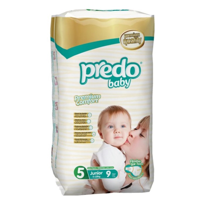 Подгузники Predo Baby Premium Comfort, размер 5, 11-25 кг, 9 шт - Фото 1