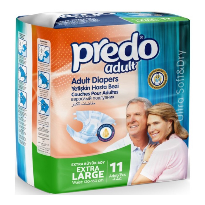 Подгузники для взрослых Predo Adult, XL, 11 шт - Фото 1