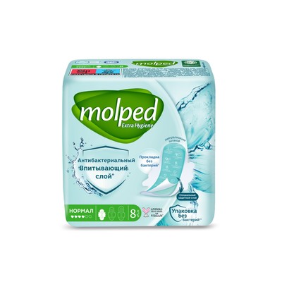 Прокладки антибактериальные Molped «Нормал», 8 шт