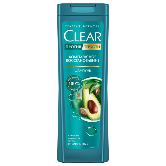 Шампунь для волос Clear «Комплексное восстановление», против перхоти, 400 мл - Фото 1