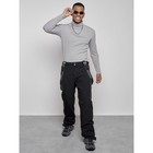 Полукомбинезон горнолыжный утеплённый мужской зимний, размер 48, цвет чёрный - Фото 12