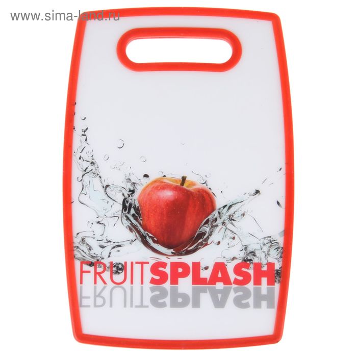 Доска разделочная Доляна «Ассорти», 20×30 см, двойная (бамбук/пластик), цвет МИКС - Фото 1