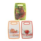 Доска разделочная Доляна «Ассорти», 20×30 см, двойная (бамбук/пластик), цвет МИКС - Фото 3