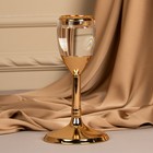 Подсвечник металл, стекло на 1 свечу «Безмятежность» цвет золото 11 х 11 х 21 см - Фото 12