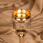 Подсвечник металл, стекло на 1 свечу «Безмятежность» цвет золото 11 х 11 х 21 см - Фото 14