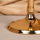 Подсвечник металл, стекло на 1 свечу «Безмятежность» цвет золото 11 х 11 х 21 см - Фото 15