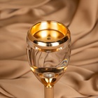 Подсвечник металлический «Безмятежность», стекло, на 1 свечу, цвет золото, 11×11×21 см - Фото 16