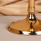 Подсвечник металлический «Безмятежность», стекло, на 1 свечу, цвет золото, 11×11×21 см - Фото 17