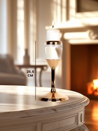 Подсвечник металлический «Безмятежность», стекло, на 1 свечу, цвет золото, 11×11×25.5 см - Фото 2