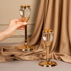 Подсвечник металлический «Безмятежность», стекло, на 1 свечу, цвет золото, 11×11×25.5 см - Фото 12