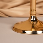 Подсвечник металл, стекло на 1 свечу «Безмятежность», цвет золото 11 х 11 х 25.5 см - Фото 14