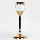 Подсвечник металлический «Безмятежность», стекло, на 1 свечу, цвет золото, 11×11×25.5 см - Фото 4