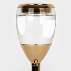 Подсвечник металл, стекло на 1 свечу «Безмятежность», цвет золото 11 х 11 х 25.5 см - Фото 5