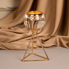 Подсвечник металлический «Изысканность», стекло, на 1 свечу, цвет золото, 9.5×9.5×17 см - Фото 18