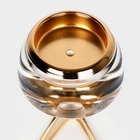 Подсвечник металлический «Изысканность», стекло, на 1 свечу, цвет золото, 9.5×9.5×17 см - Фото 7