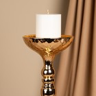 Подсвечник металл на 1 свечу «Ричард» цвет золото 12.5 х 12.5 х 44 см - Фото 11