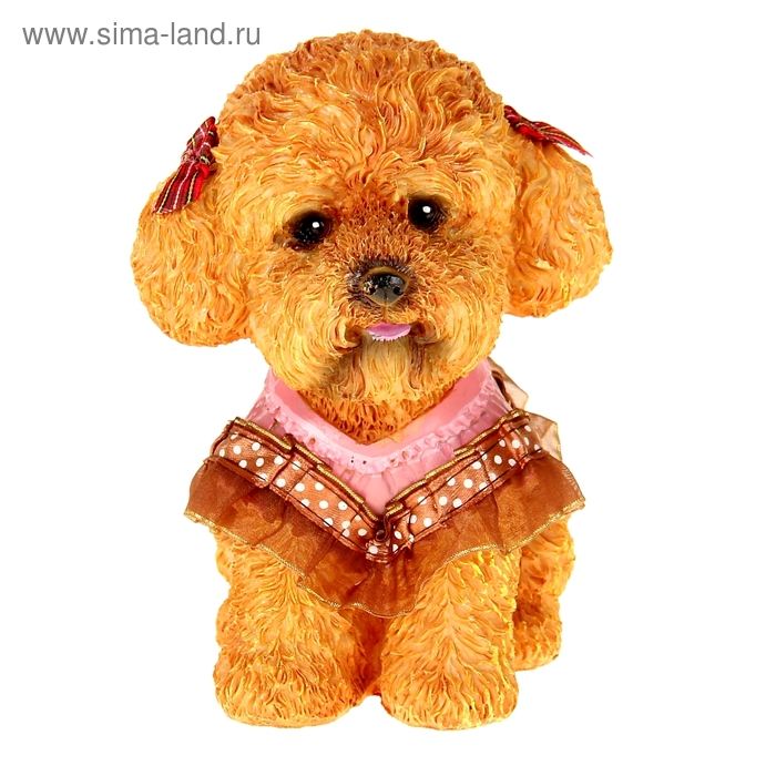 Копилка полистоун "Собака Жуля" МИКС 11,5х11х15 см - Фото 1