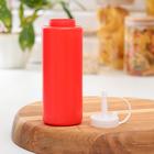 Бутылка для соуса, 400 мл, 5.7×19.2 см, пластик, красная - Фото 3