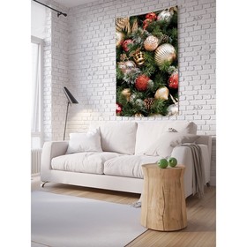 Декоративное панно с фотопечатью «Праздничное украшение», вертикальное, размер 150х200 см