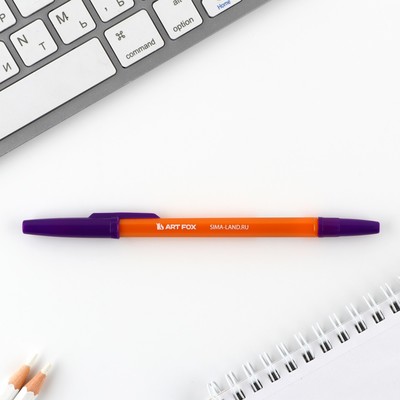 Ручка шариковая с колпачком, пишущий узел 0.7 м «ArtFox»