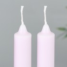 Свечи высокие с нанесением «Светлой Пасхи!», 2 шт., фиолетовые, 19 х 2,1 см. - Фото 6