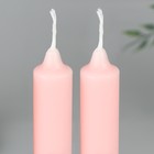 Свечи высокие с нанесением «Светлой Пасхи!», 2 шт., розовые, 19 х 2,1 см. - Фото 6