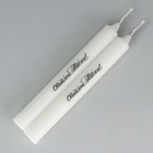 Свечи высокие с нанесением «Светлой Пасхи!», 2 шт., белые, 19 х 2,1 см. - Фото 4