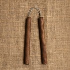 Сувенир деревянный "Нунчаки", 20 см,(темный) массив бука - фото 23152709