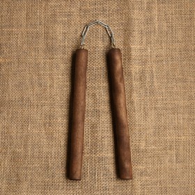 Сувенир деревянный "Нунчаки", 20 см,(темный) массив бука