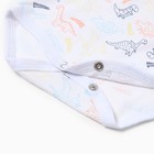Боди Bloom Baby Дино без рукавов, р. 74 см, белый - Фото 3