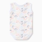 Боди Bloom Baby Дино без рукавов, р. 86 см, белый - Фото 4