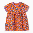 Платье Bloom Baby Лео с кор. рукавом, р. 62 см, оранжевый - фото 23380765
