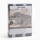 Постельное бельё 1,5сп Экономь и Я Squares, 143х215см, 145х214см, 50х70см-1шт, микрофибра, 60г/м2 - фото 23600324