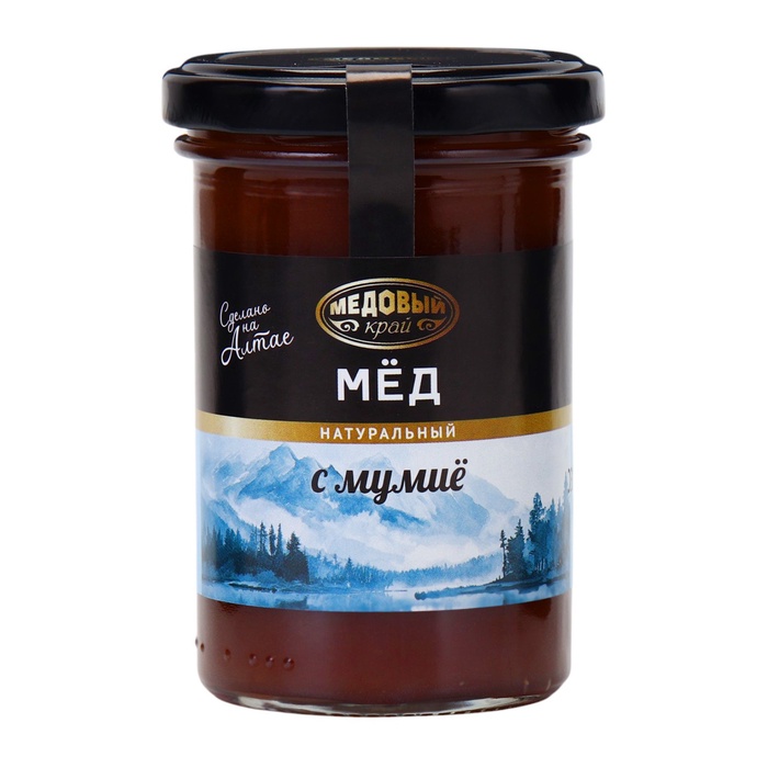 Мёд алтайский с мумие, 2 банки по 300 г - Фото 1