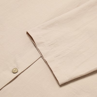 Пижама женская (рубашка, шорты) KAFTAN, размер 48-50, бежевая