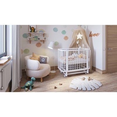Кровать детская Polini kids Simple 350, белая