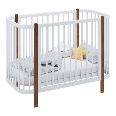 Кровать детская Polini kids Simple 350, цвет белый-дуб, крафт