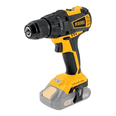 Дрель-шуруповерт аккумуляторная DENZEL BLDL-IB-18-0 26122, бесщеточная, Li-Ion, 18 В