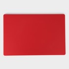 Доска профессиональная разделочная Доляна, 60×40×1,8 см, цвет красный - Фото 4