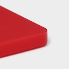 Доска профессиональная разделочная Доляна, 60×40×1,8 см, цвет красный - Фото 5