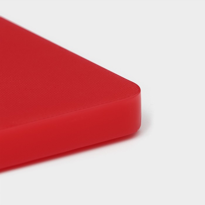 Доска профессиональная разделочная Доляна, 60×40×1,8 см, цвет красный - фото 1884714526