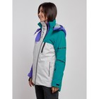 Куртка горнолыжная женская зимняя, размер 44, цвет тёмно-зелёный - Фото 2