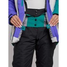 Куртка горнолыжная женская зимняя, размер 44, цвет тёмно-зелёный - Фото 7