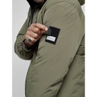 Куртка спортивная мужская зимняя, размер 48, цвет хаки - Фото 13